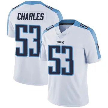 Men's Saahdiq Charles Tennessee Titans Nike Limited Vapor Untouchable Jersey - White