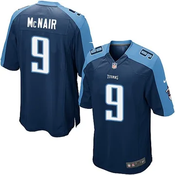 Men's Nike Steve McNair Light Blue Tennessee Titans Oilers Throwback Retired Player Game Jersey Size: Medium