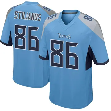 Men's Steven Stilianos Tennessee Titans Nike Game Jersey - Light Blue