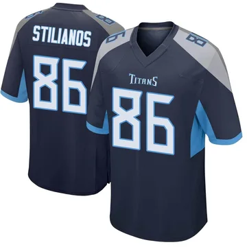 Men's Steven Stilianos Tennessee Titans Nike Game Jersey - Navy