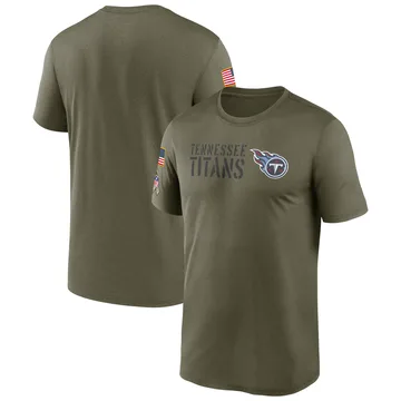 Men's Tennessee Titans Olive 2022 Salute to Service Legend Team T-Shirt