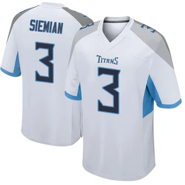 Men's Trevor Siemian Tennessee Titans Nike Game Jersey - White