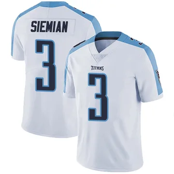 Men's Trevor Siemian Tennessee Titans Nike Limited Vapor Untouchable Jersey - White