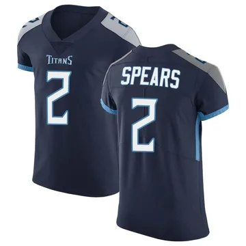 Men's Tyjae Spears Tennessee Titans Nike Elite Vapor Untouchable Jersey - Navy