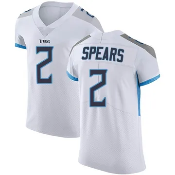 Men's Tyjae Spears Tennessee Titans Nike Elite Vapor Untouchable Jersey - White