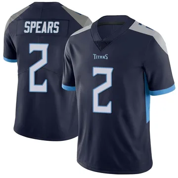 Men's Tyjae Spears Tennessee Titans Nike Limited Vapor Untouchable Jersey - Navy