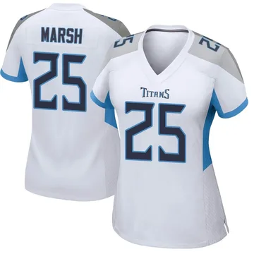 Women's Armani Marsh Tennessee Titans Nike Game Jersey - White