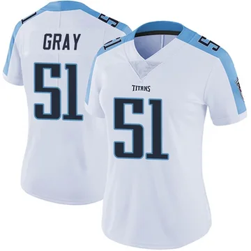 Women's Cedric Gray Tennessee Titans Nike Limited Vapor Untouchable Jersey - White