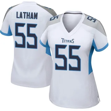 Women's JC Latham Tennessee Titans Nike Game Jersey - White