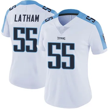 Women's JC Latham Tennessee Titans Nike Limited Vapor Untouchable Jersey - White