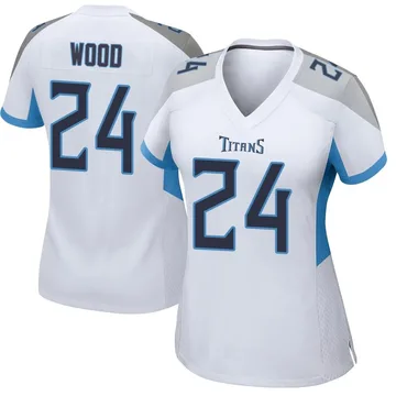 Women's Julius Wood Tennessee Titans Nike Game Jersey - White