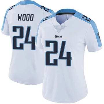 Women's Julius Wood Tennessee Titans Nike Limited Vapor Untouchable Jersey - White