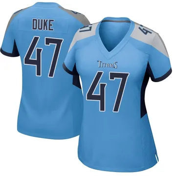 Women's Khalid Duke Tennessee Titans Nike Game Jersey - Light Blue