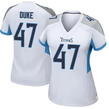 Women's Khalid Duke Tennessee Titans Nike Game Jersey - White