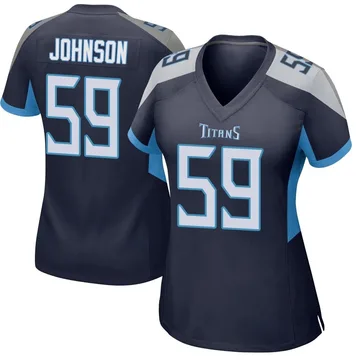 Women's Kyron Johnson Tennessee Titans Nike Game Jersey - Navy