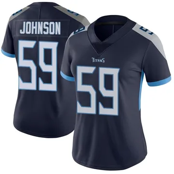 Women's Kyron Johnson Tennessee Titans Nike Limited Vapor Untouchable Jersey - Navy