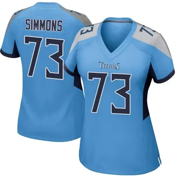 Women's Lachavious Simmons Tennessee Titans Nike Game Jersey - Light Blue