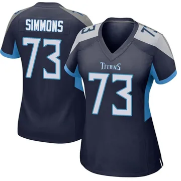 Women's Lachavious Simmons Tennessee Titans Nike Game Jersey - Navy