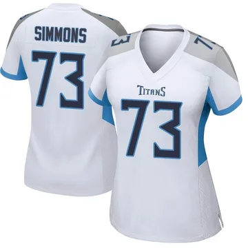 Women's Lachavious Simmons Tennessee Titans Nike Game Jersey - White