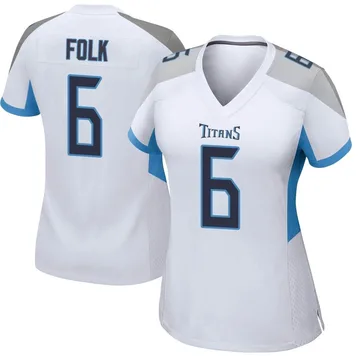 Women's Nick Folk Tennessee Titans Nike Game Jersey - White