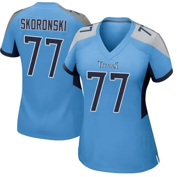 Women's Peter Skoronski Tennessee Titans Nike Game Jersey - Light Blue