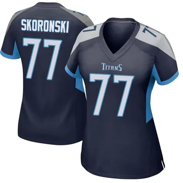 Women's Peter Skoronski Tennessee Titans Nike Game Jersey - Navy