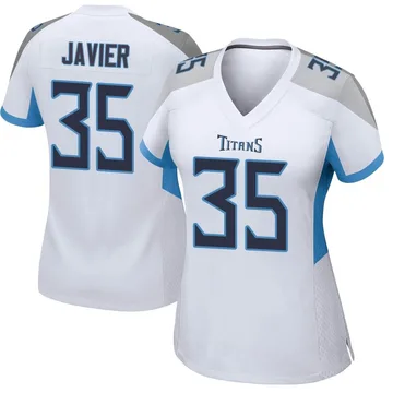 Women's Robert Javier Tennessee Titans Nike Game Jersey - White