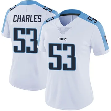 Women's Saahdiq Charles Tennessee Titans Nike Limited Vapor Untouchable Jersey - White