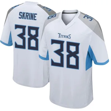 Youth Buster Skrine Tennessee Titans Nike Game Jersey - White