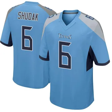 Youth Caleb Shudak Tennessee Titans Nike Game Jersey - Light Blue