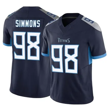 Youth Jeffery Simmons Tennessee Titans Nike Limited Vapor F.U.S.E. Jersey - Navy