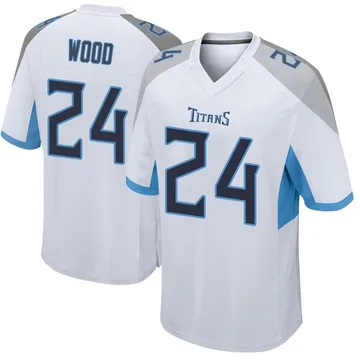 Youth Julius Wood Tennessee Titans Nike Game Jersey - White