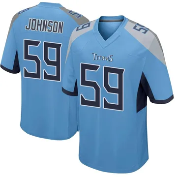 Youth Kyron Johnson Tennessee Titans Nike Game Jersey - Light Blue